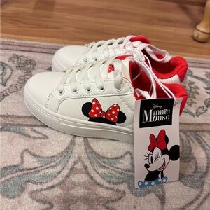 Disney Minnie Mouse Toddler/Kids Sneakers - White and Red